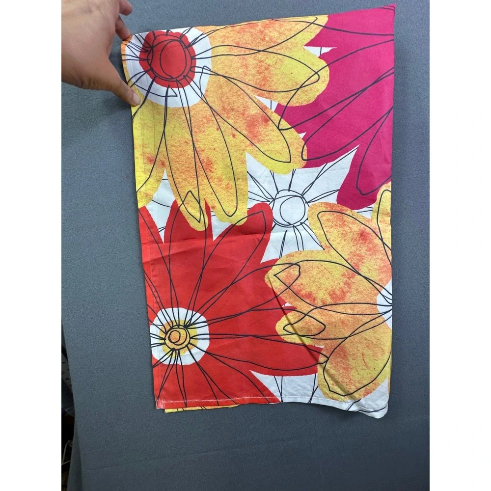 Evergreen Enterprises Floral‎ Welcome Garden Flag Large Pink Green Orange 28x40